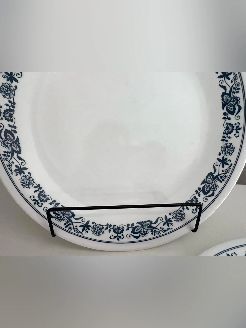 Old Town Blue Corelle 10” Dinner Plates PAIR